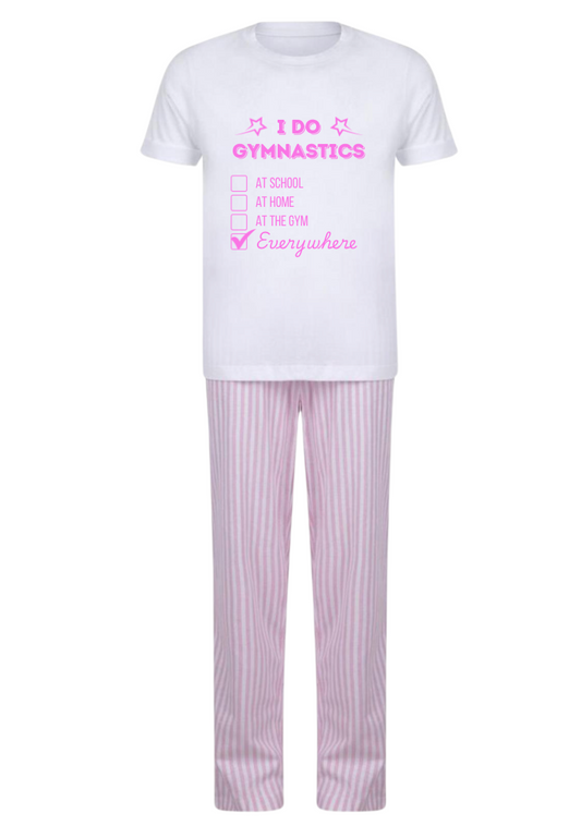 I Do Gymnastics ... Everywhere Pyjamas - Pink