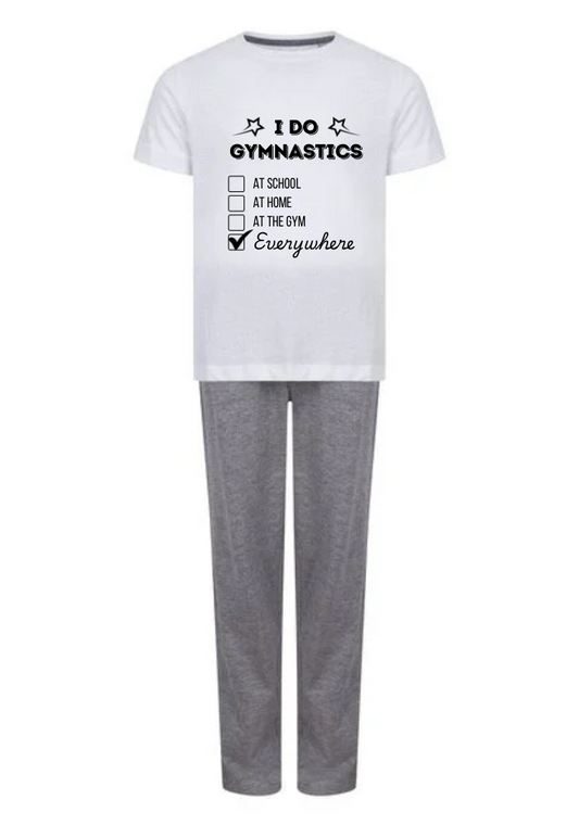 I Do Gymnastics ... Everywhere Pyjamas - Grey