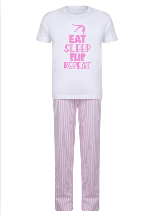 Eat, Sleep, Flip, Repeat - Pink