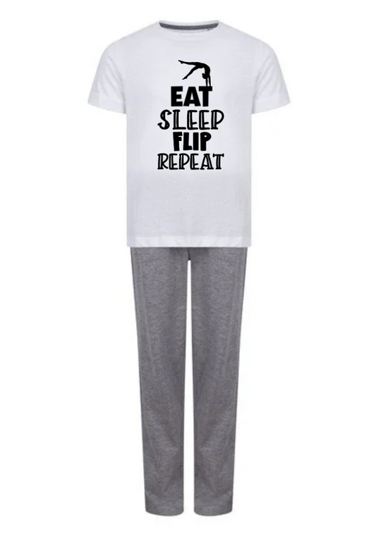 Eat, Sleep, Flip, Repeat - Grey
