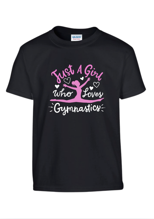 Just A Girl Who Loves Gymnastics - Black